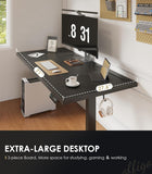 OffiGo 71 Inch Executive Electric Standing Desk Height Adjustable, Black
