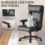 Office Chair,Ergonomic Big and Tall Office Chair 750LBS,High Back Leather Gaming Chair,Wide Executive Chair with Lumbar Support with Adjustable