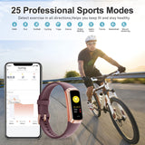 Zeacool Fitness Tracker with 24/7 Heart Rate, Blood Oxygen Blood Pressure Sleep Monitor, Activity Trackers 5 ATM Waterproof,Step Calorie Counter Pedometer Health Smart Watch for Women Men Bordeaux