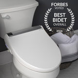 Bio Bidet BB2000 Bliss Electric Bidet Toilet Seat, Warm Water with Air Dryer, Heated Seat with Sensor and Slow Close Lid, Night Light, Remote Control, Elongated, White
