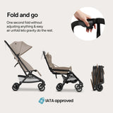 Mompush Velo Compact Travel Stroller One Second Fold