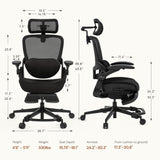 CabLady S2 Petite Office Chair for Women & Small Frames - 330lb Capacity