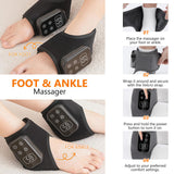 TEVIKE Foot Advanced Renew Triple Method Massager for Neuropathy and Plantar Fasciitis, Cordless Foot Massager with Heat and Vibration, Portable for Home Travel Use（Grey 2pcs）