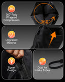 FSA-HSA Eligible Massager - Leg Massager for Circulation and Pain Relief FSA, Foot Massager with 6 Modes 8 Intensities 3 Timers, Leg Relaxation Pressure for Muscle, Gift for him her (Black,Medium)