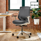 Branch Ergonomic Chair - A Versatile Desk Chair with Adjustable Lumbar Support, Breathable Mesh Backrest, and Smooth Wheels