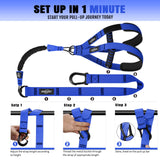 NTIUYOT Pull Up Assistance Bands, Heavy Duty Resistance Band with Handle, Pull Up Bar Assist Bands, Adjustable Height with Feet Straps, Portable Home Gym for Enhanced Strength, Muscle Training