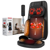 YOSSMO Shiatsu Neck and Back Massager with Heat, Back Massager for Pain Relief Deep Tissue, 8D Kneading Massage Chair Pad for Home Office, Gifts for Men Women