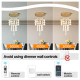 BESTWEST 23-Lights Wave Chandelier for High Ceilings, Dimmable Foyer Chandelier for High Ceiling, Large Pendant Light Fixture for Staircase Entryway Living Room, 3 Color Temperatures (Gold, 23-Light)