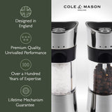 Cole & Mason Precision Horsham Inverta Salt and Pepper Mill Gift Set, Chrome, 15 cm