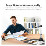 V8 Book Document Scanner High Definition 8MP Portable Scanner for Office Teacher,Capture Size A3 Multi-Language