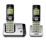 2-Handset Expandable Cordless Phone with Caller ID/Call Waiting, Handset Intercom & Backlit Display/Keypad, Silver VTech