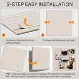 MaxGear Extra Large Bulletin Board 72" x 48", Light Tan Felt Wall Tiles