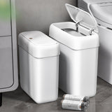 2 Pack Bathroom Trash Can with Pop-Up Lid,