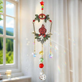 H&D HYALINE & DORA Crystal Suncatcher Rhinestones Bow-Knot Pendant Garden Sun Catcher Crystals Hanging Decor for Windows Christmas Home