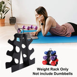 Weight Rack for Dumbbell, EXBTOKA 3 Tier Compact A-Frame Dumbbell Rack Stand Only, Dumbbell Rack, 4-12 LBS (Dumbbells not included)