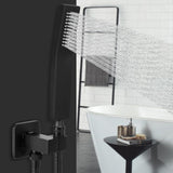 Brass Hand Held Shower Head, Luxury High Pressure Showerhead Kit with Wall Connector and Hose Set NearMoon