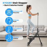 OWLSKY Stair Stepper for Home, Folding Vertical Climber Exercise Machine with Stable Triangular Frame, Smooth & Quiet Motion, Full Body Workout Equipment, Supports 330 LBS