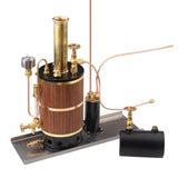 MechPuConToy Steam Engine Model, Vertical Boiler Steam Boiler Model for Ship Steam Engine Model, Physical Science Engine Model Kit for Adults and Teens