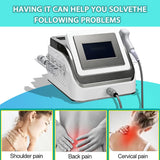 Professional Pneumatic Massage Gun - 0.5-8 Bar Adjustable Shockwave Therapy Device for Muscle Pain Relief, Includes 5 Interchangeable Heads & 2m Handle Cord for Deep Tissue Massage (Premium Blue)