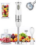 Immersion Blender Handheld 1000W 5 in 1 Corded Stick Hand Blender Kitchen with 12 Speed, BPA-Free, Mixing Beaker