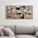 MaxGear Extra Large Bulletin Board 72" x 48", Tan Felt Wall Tiles Pushpins