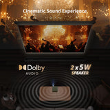 WEMAX Laser Projector, Netflix Officially Licensed, 500 ISO Lumens HD 1080P DLP Portable Projector with ALPD Technology, HDR10 Mini Smart Projector with WiFi and Bluetooth, 2x5W Dolby Audio
