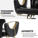 Barber Chair, Salon Chair for Hair Stylist, Height Adjustable Hydraulic Hair LOUVIXA