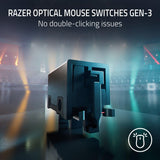 Razer DeathAdder V3 Pro Wireless Gaming Mouse, 63g, 90 Hr Battery, Black