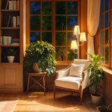 XZHGCEE Traditional Floor Lamp for Living Room:3 Light Linen Country Rustic Floor Lamp for Bedroom, White Standing Lamp with Foot Switch, Country Rustic Tall Lamp, No Bulb