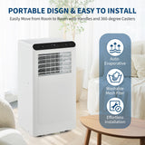 GarveeLife Portable Air Conditioners, 10,000 BTU for Rooms up to 450 Sq.Ft., Smart Compact AC Unit with Cooling, Dehumidifier, Fan, Remote Control and Window Kit, White