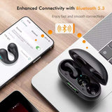 NUPLEA AI Translation Earbuds Real Time 198 Languages Translator Ear Buds Audifonos Traductores Inglés Español Wireless Clip On Earbuds Bluetooth Headphones for Travel Business Meeting Learning Black1