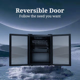 Beverage Refrigerator Cooler 68 Can, Mini Fridge with Glass Door for Beer Drinks Wine Antarctic Star
