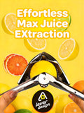 iStarcas Lemon Squeezer, Stainless Steel Lemon Juicer, Hand Juicer, Manual Citrus Squeezer, Handheld Squeeze Lemons Citrus Lime Orange (Silver)