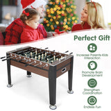 Giantex Foosball Table Adult Size - 54" Foosball Table Full Size with 2 Balls, Wood Football Table, Arcade Soccer Table Game for Kids Adults, Game Room, Home, Office, Party