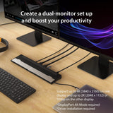 Dual HDMI Display, 5Gbps USB-A x3, SD Card Reader, PD 100W, RJ45 Ethernet, Combo Audio Jack, for MacBook and Windows Laptop