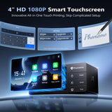 Phomemo 300DPI 4" Touchscreen Wi-Fi 4x6 Thermal Shipping Label Printer & 500Pcs 4X6 Thermal Labels