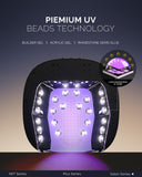 MelodySusie Professional Metal Base UV Nail Lamp, S-Pro27T Fast Curing Nail Dryer with 3 Timers & Smart Sensor for Salon Cures All Gels, Especially Hard, Extension, Acrylic & Chrome Gel Polishes