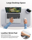 SAIJI Laptop Lap Desk with External Monitor Holder Fits Up to 17" Laptops
