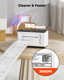 MUNBYN Bluetooth Thermal Label Printer 941BP, 300DPI Wireless 4x6 Shipping