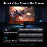 NothingProjector Motorized ALR Screen for Ultra Short Throw Projector, 95% Ambient Light Rejecting, 120 inch, Floor Rising, 4K/8K UHD, Active 3D, Anti Daylight, Electric Retractable Automatic NothPJ