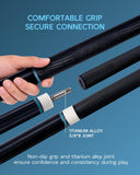 KONLLEN 2.0 Carbon Fiber Pool Cue Set, Low Deflection 11.8mm Tip