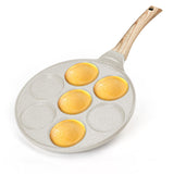 Pancake Pan Suitable for All Cooktops, 7-cup Pancake Maker, Nostick Granite Mini pancake KRETAELY
