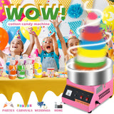 Commercial & Home Cotton Candy Machine 110V 1000W,3 Mins Fast Preheat, Stainless Steel, Easy to Operate & Clean for Birthday Party, Events & Commercial Use