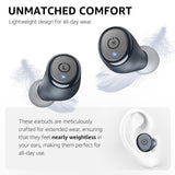 Wireless Earbuds Bluetooth 5.3 Headphones, App Customize EQ, Ergonomic Design, 55H Playtime, Wireless Charging TOZO