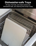 CROWNFUL Food Dehydrator Machine, 7 Stainless Steel Trays, Large Drying Space Dehydrated Dryer, Adjustable Timer and Temperature Control, Dryer for Jerky, Fruit, Meat, Herbs, 30+ Free Online Recipes