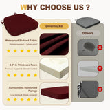 downluxe Chair Cushions for Dining Chairs, Waterproof Kitchen Chair Pads,