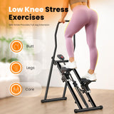 BODYWAKER Vertical Climber, Pro Stair Stepper for Full-Body Workout, Compact & Foldable Cardio Exercise Stair Climber with Extended Step Range, Improved & Adjustable Handlebar & Pedals.