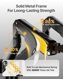 monTEK Dual Monitor Wall Mount, Wobble-Free Spring, 17–32" Full Motion