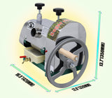 IntXanth Manual Sugar Cane Juicer, 3 Rollers, Max 80% Juice Rate, 2 Peelers & Wooden Handle Hand Crank