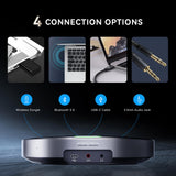 Bluetooth Conference Speakerphone, Daisy Chain/Use Alone up to 30 attendees, Bluetooth/Wireless/USB Microphone Tenveo